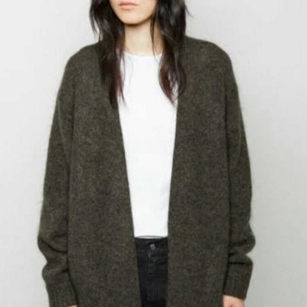 Acne Studios Raya Dark Olive Women's Cardigan